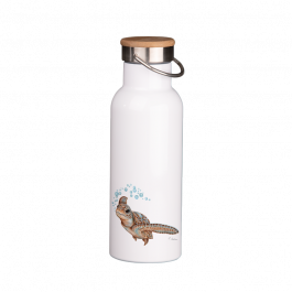 Thermoflasche mit Bambusdeckel 500 ml – Schildkröte