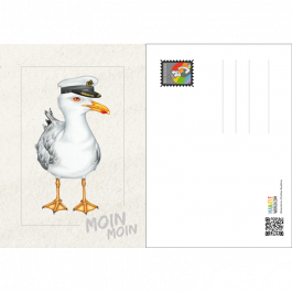 Postkarte Kapitän Möwe