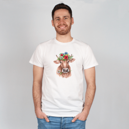 Herren T-Shirt – Blumenkuh