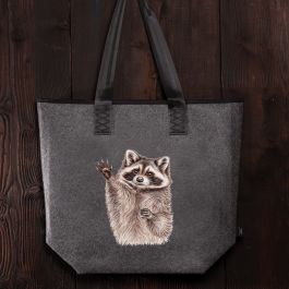 Filztasche Waschbär