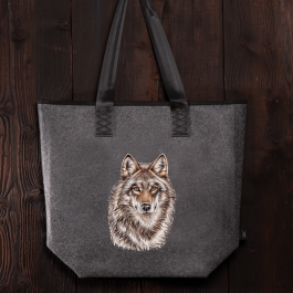 Filztasche Wolf