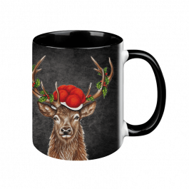 Tasse Black Edition – Bollenhut Hirsch