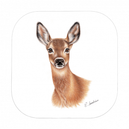 Untersetzer 9×9 – Reh