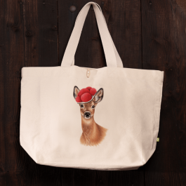 Strandtasche Bollenhut Reh