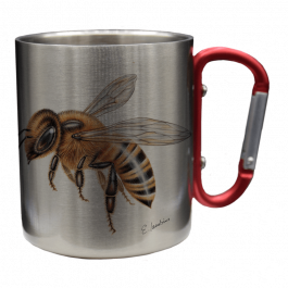Edelstahltasse – Biene