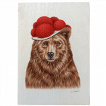 Holztafel – Bollenhut Bär