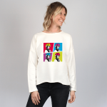 Damen Oversize Sweater – Pop Up Girl
