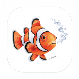 Untersetzer 9×9 – Clownfisch
