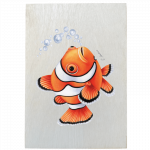 Holztafel – Clownfisch